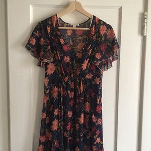 MYSTIC FLORAL ELLA MOSS DRESS